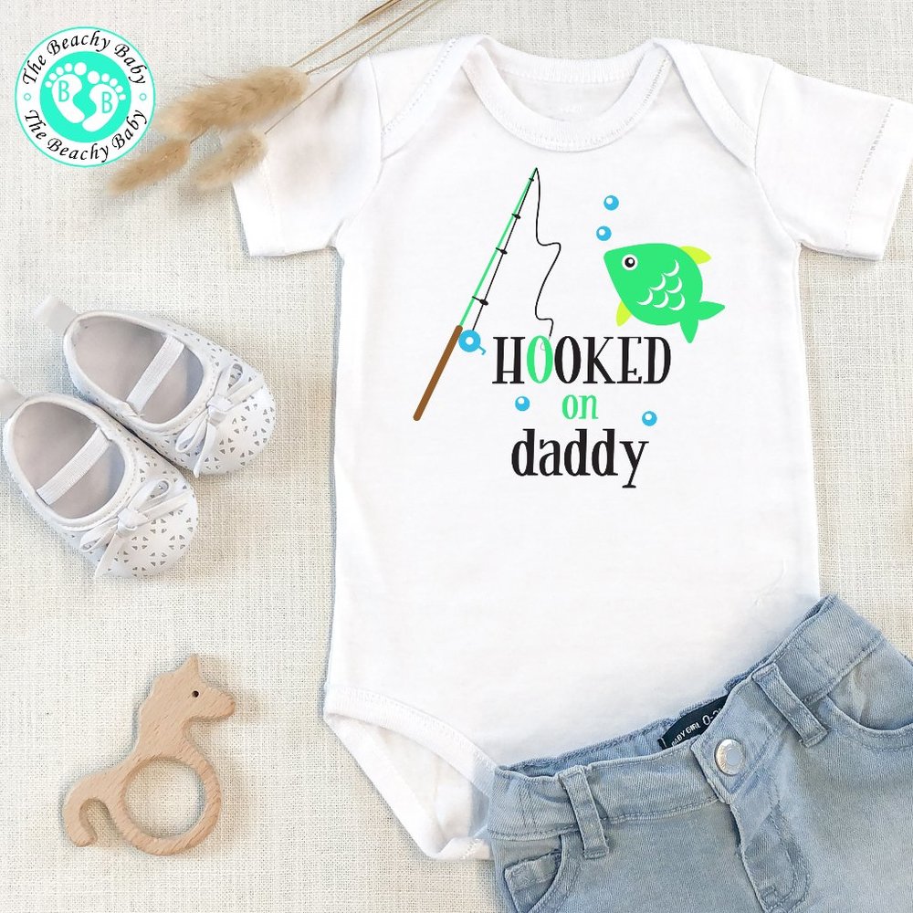 Hooked on Daddy Baby Onesie- Infant Bodysuit